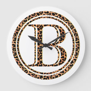 Reloj Redondo Grande leopardo B