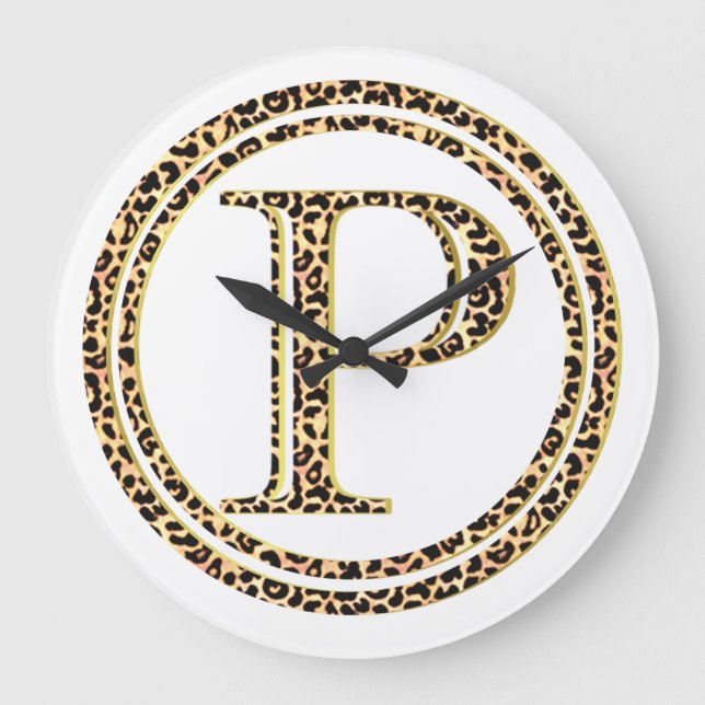 Reloj Redondo Grande Leopardo P (Anverso)