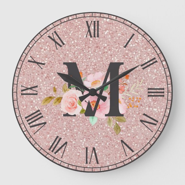 Reloj Redondo Grande Letra M (Anverso)