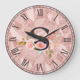 Reloj Redondo Grande Letra S