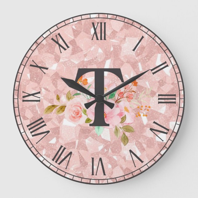 Reloj Redondo Grande Letra T (Anverso)