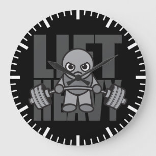 Reloj Redondo Grande Levante fuerte - Motivación de entrenamiento de An