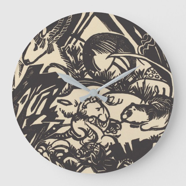 Reloj Redondo Grande Leyenda animal Tierlegende de Franz Marc el | (Anverso)