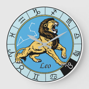 Reloj Redondo Grande Leyenda astrológica zodiac