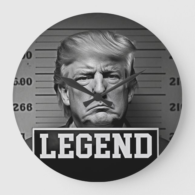 Reloj Redondo Grande Leyenda Trump (Anverso)