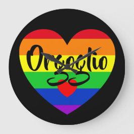 Reloj Redondo Grande #LGBT #love #primo #gay #lesbian #libertad #desfil