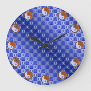 Reloj Redondo Grande Libra & Buey de Madera