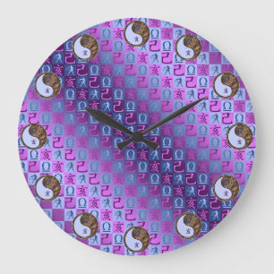 Reloj Redondo Grande Libra & Cerdo de Tierra