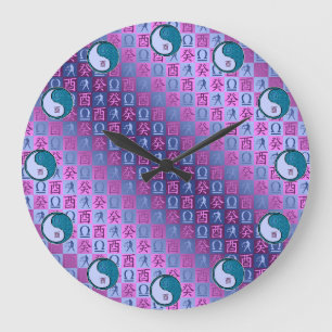 Reloj Redondo Grande Libra & Gallo de Agua