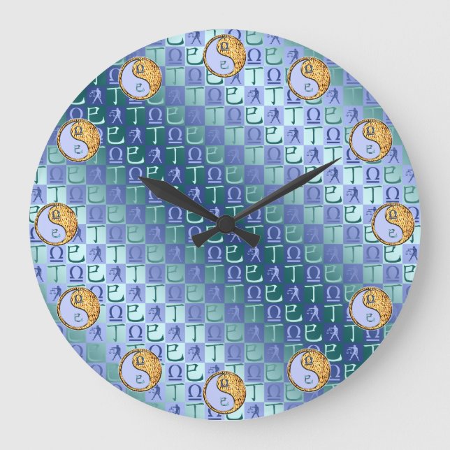 Reloj Redondo Grande Libra & Serpiente de Fuego (Anverso)
