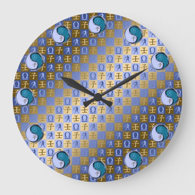 Reloj Redondo Grande Libra y Rata de Agua (Anverso)