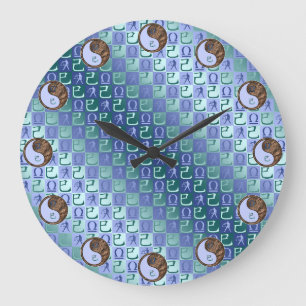 Reloj Redondo Grande Libra y Serpiente de Tierra