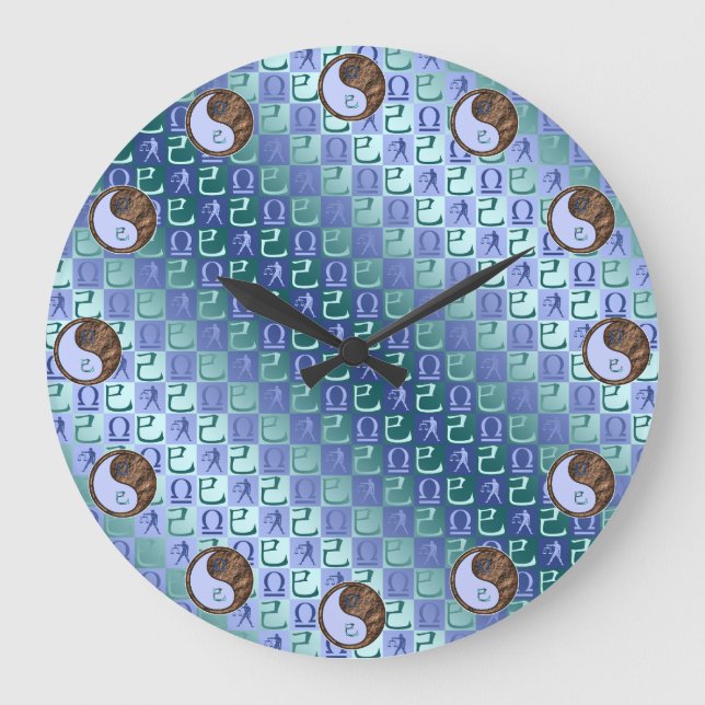 Reloj Redondo Grande Libra y Serpiente de Tierra (Anverso)
