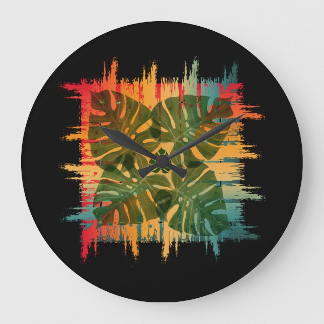 RELOJ REDONDO GRANDE LIBRO DE SOL TROPICAL (Anverso)