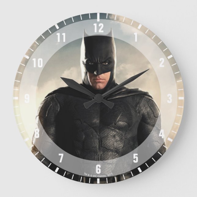 Reloj Redondo Grande Liga de la Justicia| Batman En Battlefield (Anverso)