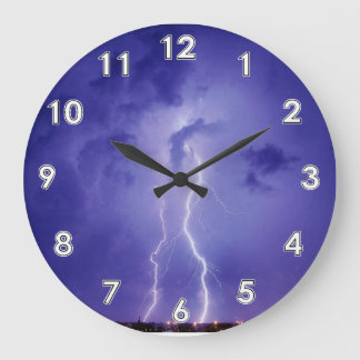 Reloj Redondo Grande Lightning Wall Clock