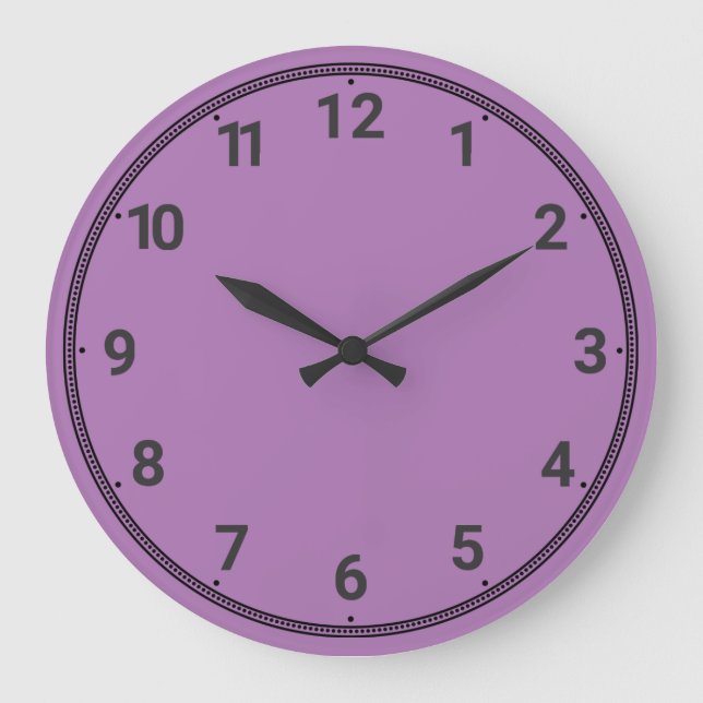 Reloj Redondo Grande Lilac (Anverso)