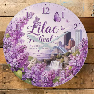 Reloj Redondo Grande Lilac Festival Rochester New York