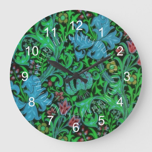 Reloj Redondo Grande Lilies Vintage (Anverso)