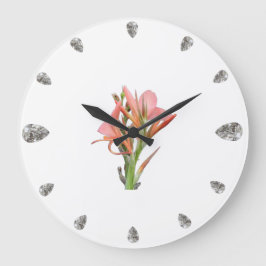 Reloj Redondo Grande Lily Flower