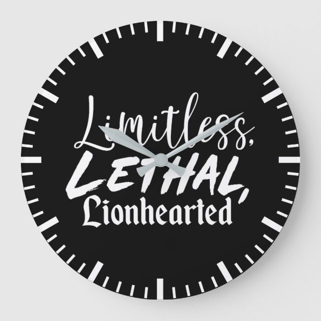 Reloj Redondo Grande Limitada - Gimnasio, agitación, motivación de éxit (Anverso)