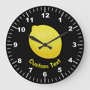 Reloj Redondo Grande Limón