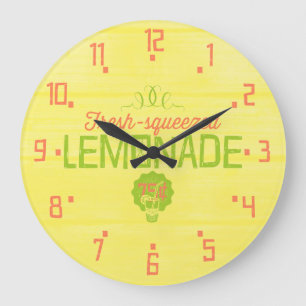 Reloj Redondo Grande Limonada exprimida fresca