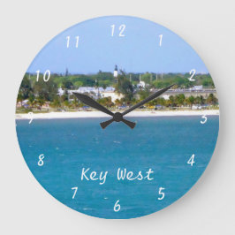 Reloj Redondo Grande Línea de costa occidental clave