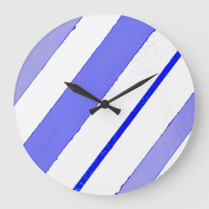 Reloj Redondo Grande Líneas de color