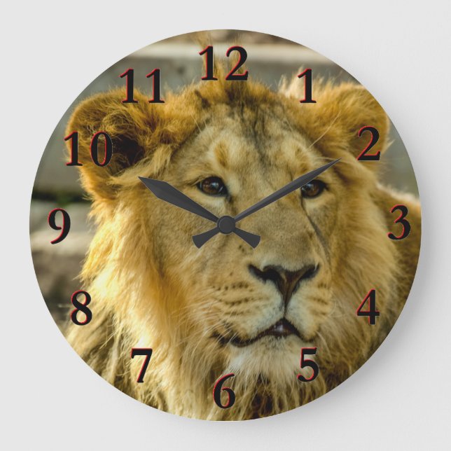 Reloj Redondo Grande Lion (Anverso)