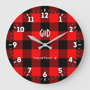Reloj Redondo Grande Lista personalizada de verificación de búfalo del