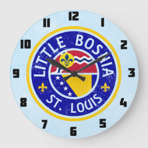 Reloj Redondo Grande Little Bosnia St. Louis