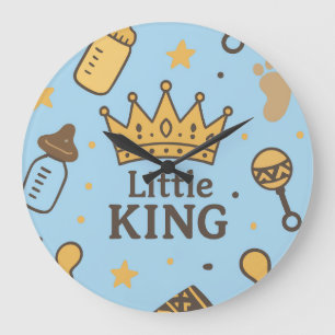 Reloj Redondo Grande Little King Baby Shower