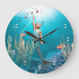 Reloj Redondo Grande Little Mermaid 1 Wall Clock