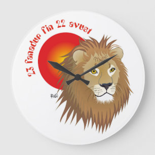 Reloj Redondo Grande Liun 23 fanadur fin 22 avust Uhr