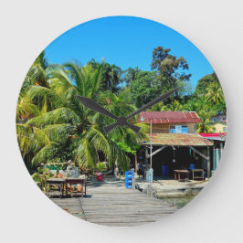 Reloj Redondo Grande Livingston's Caribbean Charm