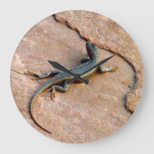Reloj Redondo Grande Lizard Backyard