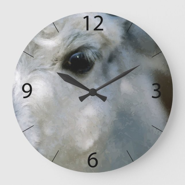 Reloj Redondo Grande Llama (Anverso)