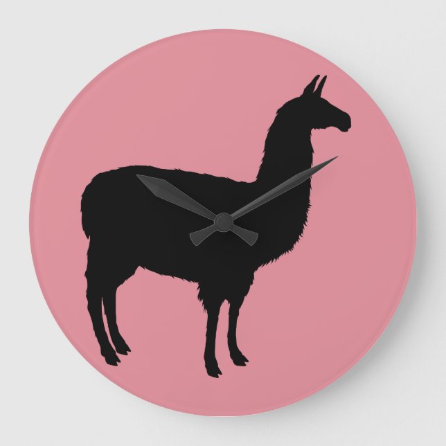 RELOJ REDONDO GRANDE LLAMA WALL CLOCK (Anverso)