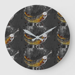 Reloj Redondo Grande llanura de plátano