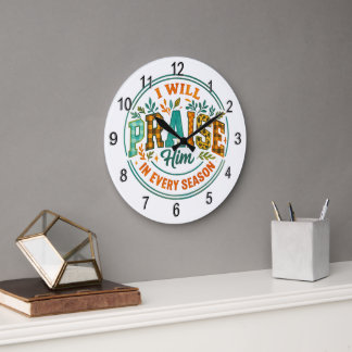 Reloj Redondo Grande Lo Alabaré...