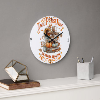 Reloj Redondo Grande Lo Alabaré...