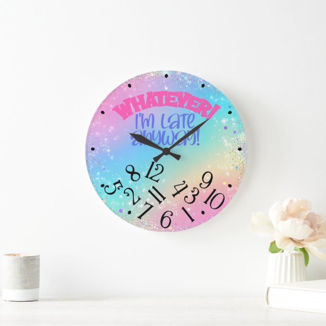 Reloj Redondo Grande Lo que sea (Hogar)