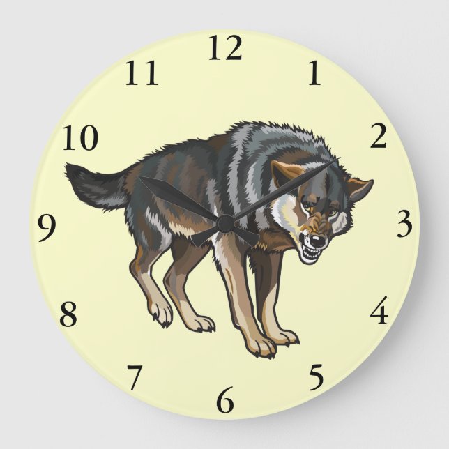 Reloj Redondo Grande lobo (Anverso)