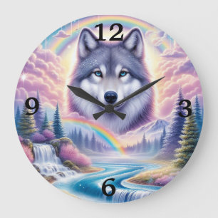Reloj Redondo Grande Lobo, lluvias y cascadas