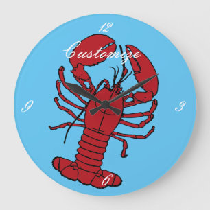 Reloj Redondo Grande Lobster de Red Maine Thunder_Cove