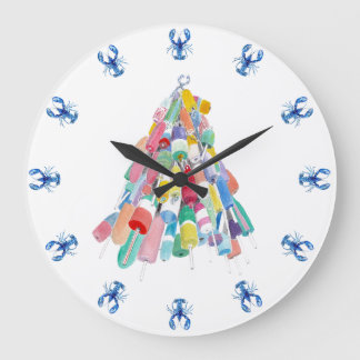Reloj Redondo Grande Lobster O'Clock - Azul