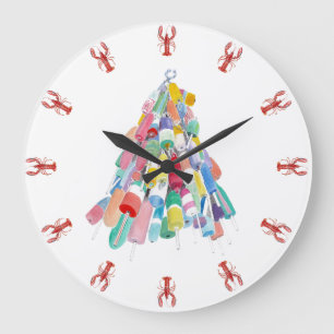 Reloj Redondo Grande Lobster O'Clock - Rojo