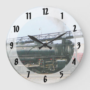 Reloj Redondo Grande Locomotora de vapor