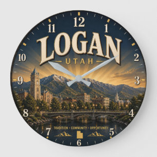 Reloj Redondo Grande Logan Utah college town